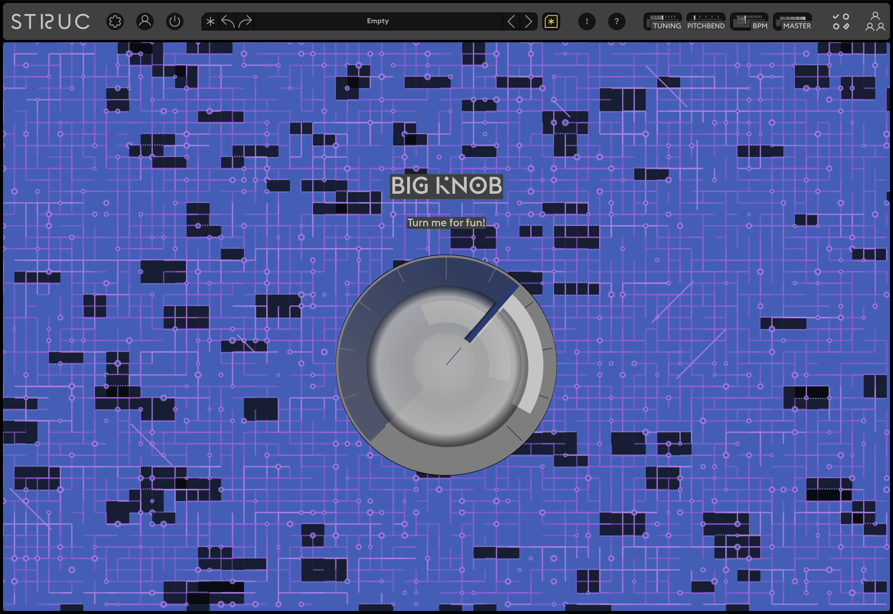 Struc canvas editor with drag-and-drop widget layout